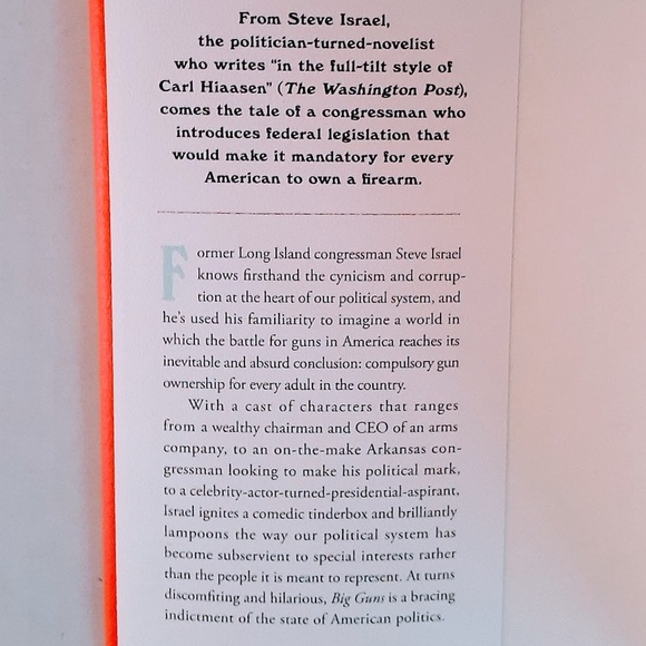 BIG GUNS by Steve Israel LONG ISLAND CONGRESSMAN - Picture 5 of 5